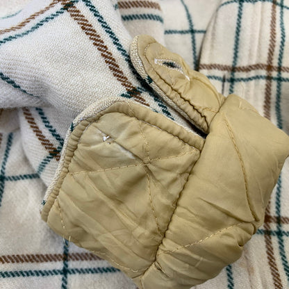 【現状渡し品】【メンズ】 WOOLRICH ウールリッチ 70’S FLEECELINER CHECK JACKET フリース ライナー チェック ジャケット アウター 146-260827-cs-10-izu サイズ：L カラー：クリーム 万代Net店