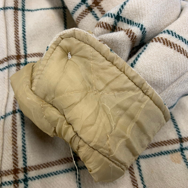 【現状渡し品】【メンズ】 WOOLRICH ウールリッチ 70’S FLEECELINER CHECK JACKET フリース ライナー チェック ジャケット アウター 146-260827-cs-10-izu サイズ：L カラー：クリーム 万代Net店