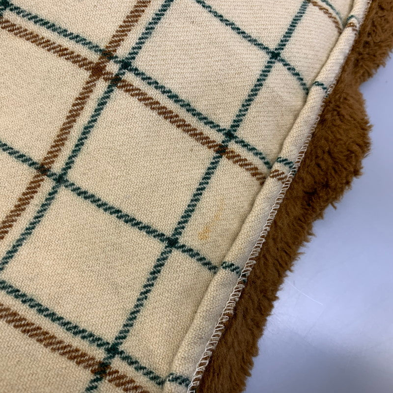 【現状渡し品】【メンズ】 WOOLRICH ウールリッチ 70’S FLEECELINER CHECK JACKET フリース ライナー チェック ジャケット アウター 146-260827-cs-10-izu サイズ：L カラー：クリーム 万代Net店
