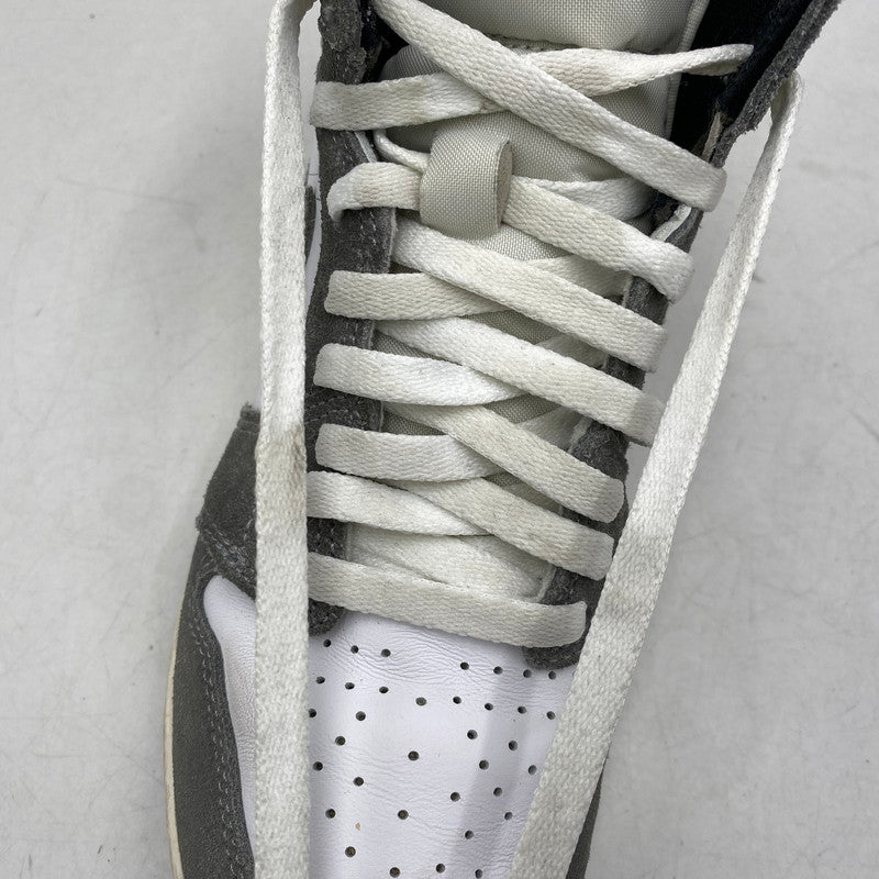 【中古品】【レディース】 NIKE ナイキ FD1437-051 GS AIR JORDAN 1 RETRO HIGH OG エア ジョーダン 1 レトロ ハイ OG スニーカー 靴 166-260829-kh-12-izu サイズ：24 カラー：BLACK/FIRE RED-WHITE-LIGHT SMOKE GREY 万代Net店