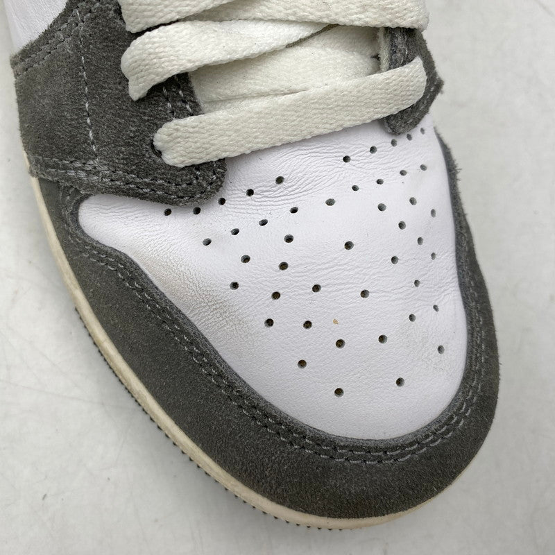 【中古品】【レディース】 NIKE ナイキ FD1437-051 GS AIR JORDAN 1 RETRO HIGH OG エア ジョーダン 1 レトロ ハイ OG スニーカー 靴 166-260829-kh-12-izu サイズ：24 カラー：BLACK/FIRE RED-WHITE-LIGHT SMOKE GREY 万代Net店