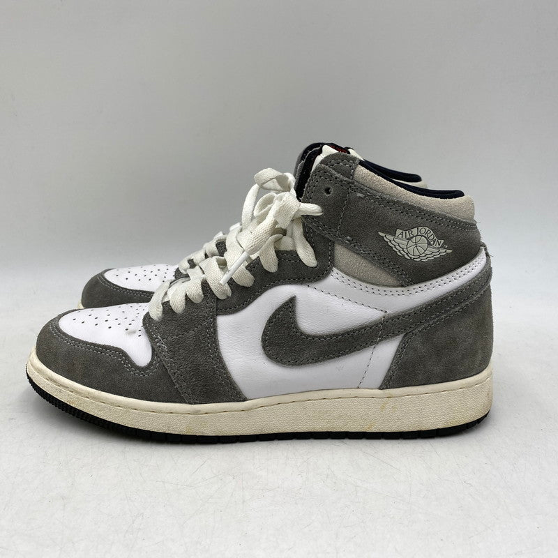 【中古品】【レディース】 NIKE ナイキ FD1437-051 GS AIR JORDAN 1 RETRO HIGH OG エア ジョーダン 1 レトロ ハイ OG スニーカー 靴 166-260829-kh-12-izu サイズ：24 カラー：BLACK/FIRE RED-WHITE-LIGHT SMOKE GREY 万代Net店