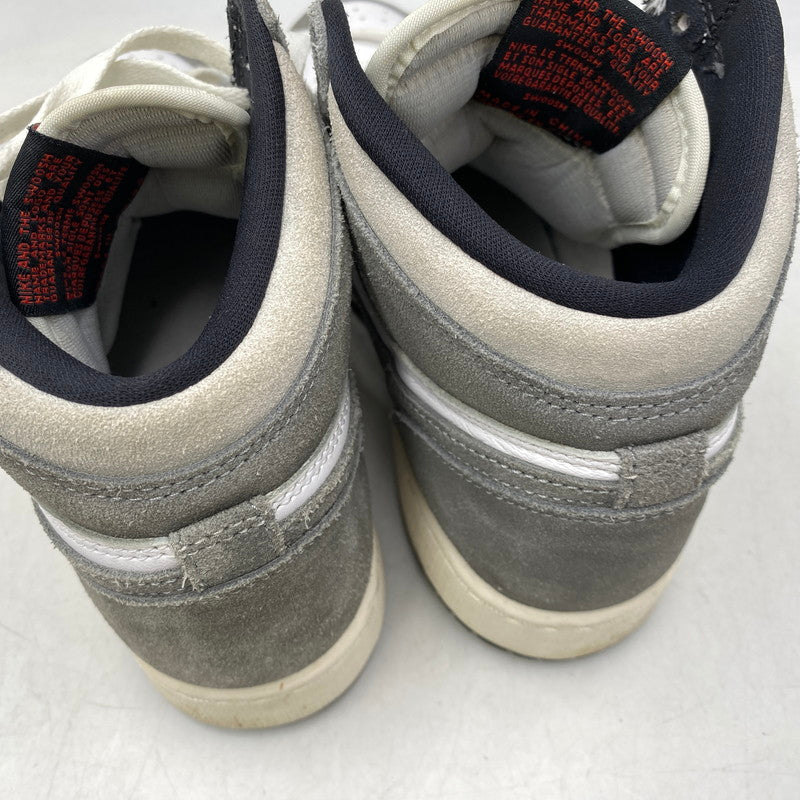 【中古品】【レディース】 NIKE ナイキ FD1437-051 GS AIR JORDAN 1 RETRO HIGH OG エア ジョーダン 1 レトロ ハイ OG スニーカー 靴 166-260829-kh-12-izu サイズ：24 カラー：BLACK/FIRE RED-WHITE-LIGHT SMOKE GREY 万代Net店