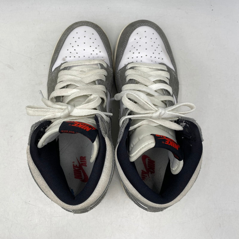 【中古品】【レディース】 NIKE ナイキ FD1437-051 GS AIR JORDAN 1 RETRO HIGH OG エア ジョーダン 1 レトロ ハイ OG スニーカー 靴 166-260829-kh-12-izu サイズ：24 カラー：BLACK/FIRE RED-WHITE-LIGHT SMOKE GREY 万代Net店