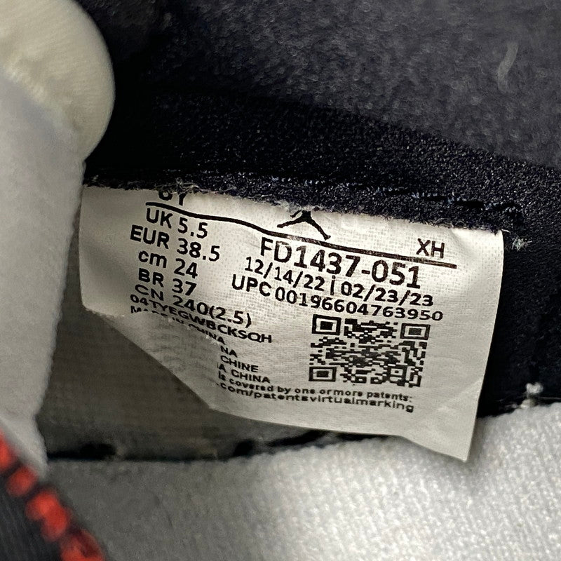 【中古品】【レディース】 NIKE ナイキ FD1437-051 GS AIR JORDAN 1 RETRO HIGH OG エア ジョーダン 1 レトロ ハイ OG スニーカー 靴 166-260829-kh-12-izu サイズ：24 カラー：BLACK/FIRE RED-WHITE-LIGHT SMOKE GREY 万代Net店
