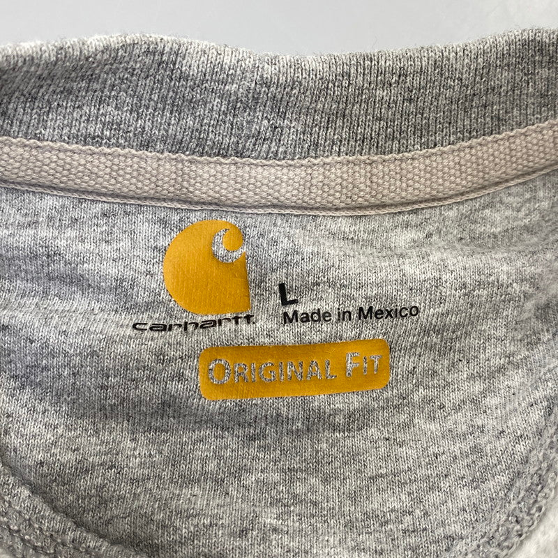 【中古品】【メンズ】 CARHARTT カーハート K124HGY MIDWEIGHT CREWNECK SWEATSHIRT ミッドウェイト クルーネック スウェットシャツ 146-260825-yn-08-izu サイズ：L カラー：ヘザーグレー 万代Net店