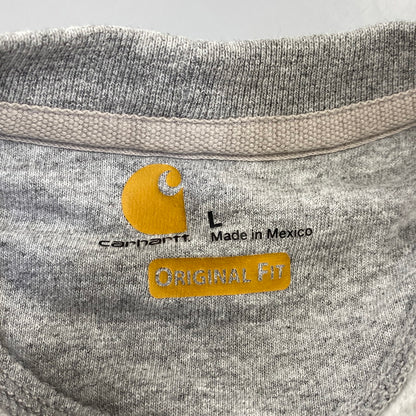 【中古品】【メンズ】 CARHARTT カーハート K124HGY MIDWEIGHT CREWNECK SWEATSHIRT ミッドウェイト クルーネック スウェットシャツ 146-260825-yn-08-izu サイズ：L カラー：ヘザーグレー 万代Net店