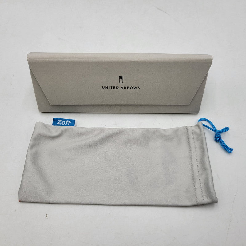 【中古品】【メンズ/レディース】 ZOFF ゾフ × UNITED ARROWS ユナイテッドアローズ ZO243006-15F1 眼鏡 メガネ 小物 服飾雑貨 203-260826-ay-17-izu サイズ：50口21-147 カラー：シルバー×クリア 万代Net店