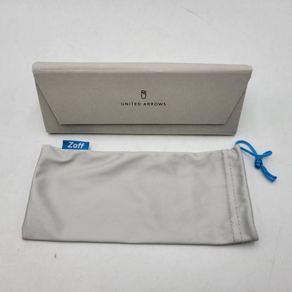 【中古品】【メンズ/レディース】 ZOFF ゾフ × UNITED ARROWS ユナイテッドアローズ ZO243006-15F1 眼鏡 メガネ 小物 服飾雑貨 203-260826-ay-17-izu サイズ：50口21-147 カラー：シルバー×クリア 万代Net店