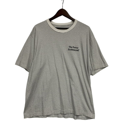 【中古品】【メンズ】 ENNOY エンノイ SS22BRENCT05AM 22SS SS BORDER TEE ショートスリーブ ボーダー Tシャツ トップス 半袖 140-260814-cs-02-izu サイズ：M カラー：ホワイト×ブラック 万代Net店