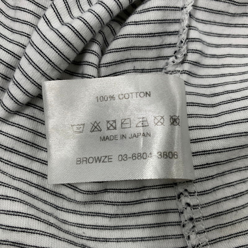 【中古品】【メンズ】 ENNOY エンノイ SS22BRENCT05AM 22SS SS BORDER TEE ショートスリーブ ボーダー Tシャツ トップス 半袖 140-260814-cs-02-izu サイズ：M カラー：ホワイト×ブラック 万代Net店