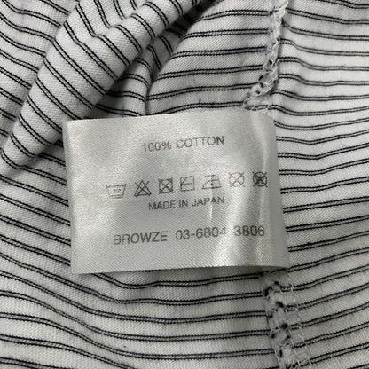 【中古品】【メンズ】 ENNOY エンノイ SS22BRENCT05AM 22SS SS BORDER TEE ショートスリーブ ボーダー Tシャツ トップス 半袖 140-260814-cs-02-izu サイズ：M カラー：ホワイト×ブラック 万代Net店