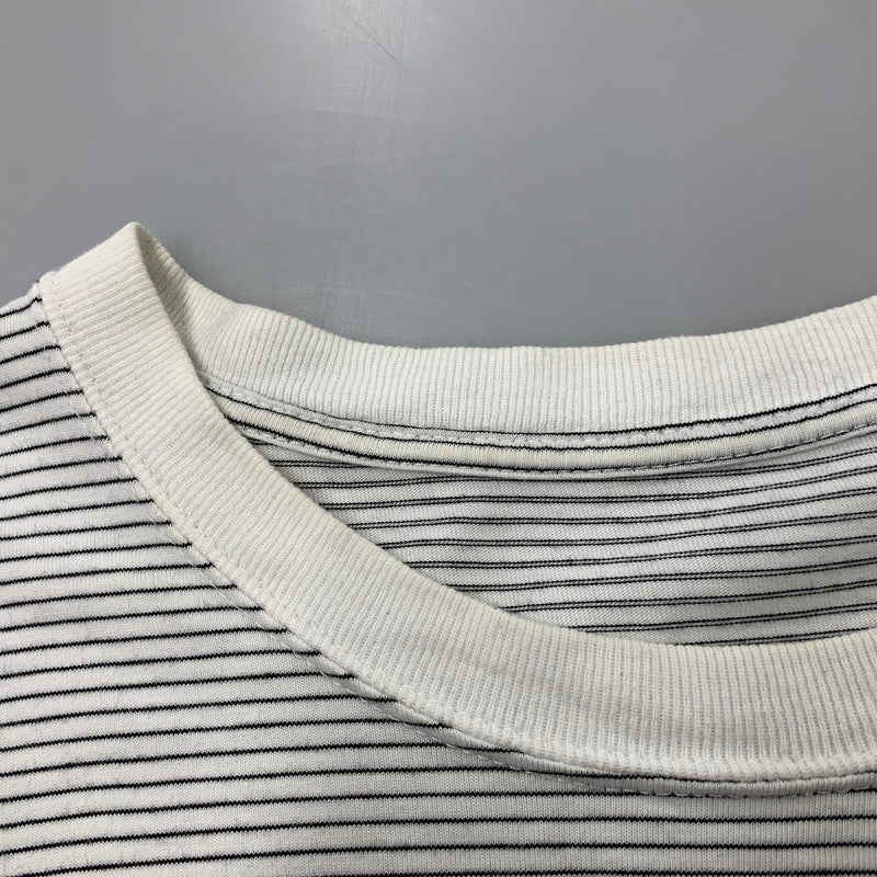 【中古品】【メンズ】 ENNOY エンノイ SS22BRENCT05AM 22SS SS BORDER TEE ショートスリーブ ボーダー Tシャツ トップス 半袖 140-260814-cs-02-izu サイズ：M カラー：ホワイト×ブラック 万代Net店