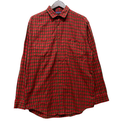 【現状渡し品】【メンズ】 PATAGONIA パタゴニア ポルトガル製 COTTON CHECK L S SHIRT コットン チェック ロングスリーブ シャツ トップス 144-260825-yn-05-izu サイズ：S カラー：レッド系 万代Net店