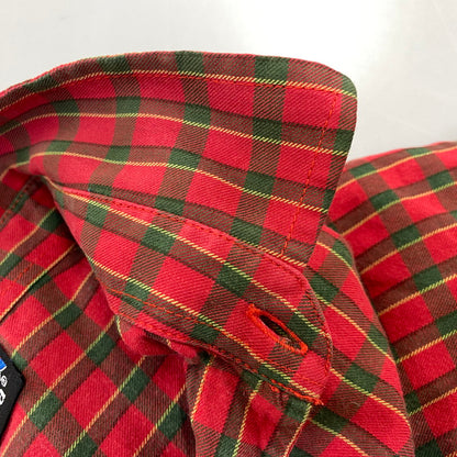 【現状渡し品】【メンズ】 PATAGONIA パタゴニア ポルトガル製 COTTON CHECK L S SHIRT コットン チェック ロングスリーブ シャツ トップス 144-260825-yn-05-izu サイズ：S カラー：レッド系 万代Net店