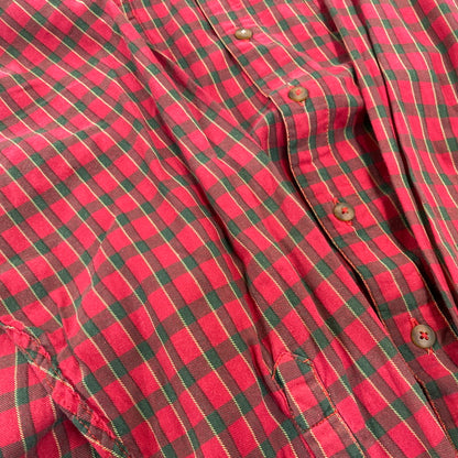 【現状渡し品】【メンズ】 PATAGONIA パタゴニア ポルトガル製 COTTON CHECK L S SHIRT コットン チェック ロングスリーブ シャツ トップス 144-260825-yn-05-izu サイズ：S カラー：レッド系 万代Net店