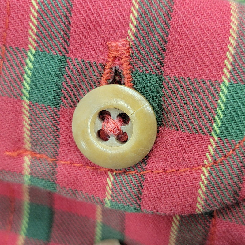 【現状渡し品】【メンズ】 PATAGONIA パタゴニア ポルトガル製 COTTON CHECK L S SHIRT コットン チェック ロングスリーブ シャツ トップス 144-260825-yn-05-izu サイズ：S カラー：レッド系 万代Net店