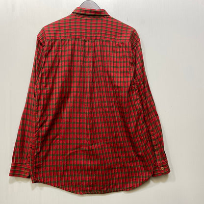 【現状渡し品】【メンズ】 PATAGONIA パタゴニア ポルトガル製 COTTON CHECK L S SHIRT コットン チェック ロングスリーブ シャツ トップス 144-260825-yn-05-izu サイズ：S カラー：レッド系 万代Net店