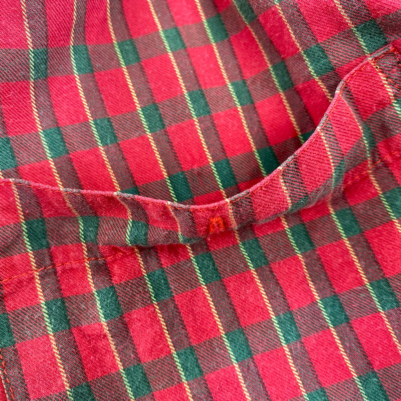 【現状渡し品】【メンズ】 PATAGONIA パタゴニア ポルトガル製 COTTON CHECK L S SHIRT コットン チェック ロングスリーブ シャツ トップス 144-260825-yn-05-izu サイズ：S カラー：レッド系 万代Net店