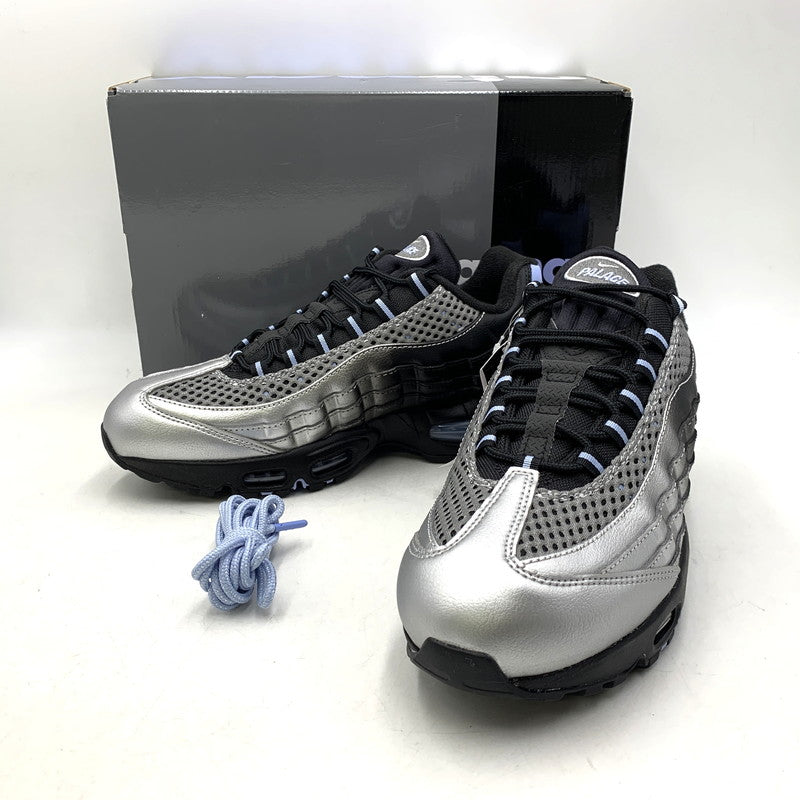 【中古美品】【メンズ】 NIKE×PALACE ナイキ パレス スケートボード SKATEBOARDS IQ7708-095 AIR MAX 95 BIG BUBBLE エア マックス ビッグ バブル スニーカー シューズ 靴 160-260814-cs-07-izu サイズ：28cm カラー：METALLIC SILVER/ALUMINUM-BLACK 万代Net店