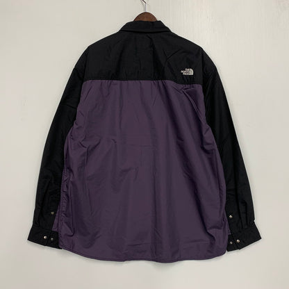 【中古美品】【メンズ】 THE NORTH FACE ザ・ノースフェイス NR62550 LS NUPTSE SHIRT ロングスリーブ ヌプシ シャツ トップス 長袖 144-260814-cs-03-izu サイズ：XL カラー：パープル×ブラック 万代Net店