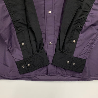 【中古美品】【メンズ】 THE NORTH FACE ザ・ノースフェイス NR62550 LS NUPTSE SHIRT ロングスリーブ ヌプシ シャツ トップス 長袖 144-260814-cs-03-izu サイズ：XL カラー：パープル×ブラック 万代Net店
