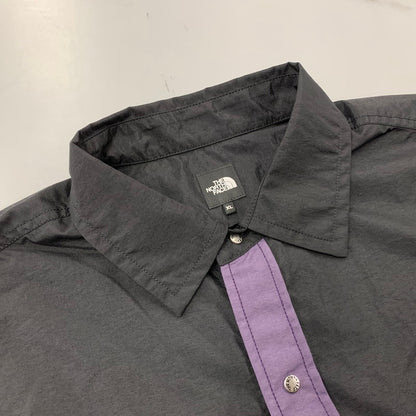 【中古美品】【メンズ】 THE NORTH FACE ザ・ノースフェイス NR62550 LS NUPTSE SHIRT ロングスリーブ ヌプシ シャツ トップス 長袖 144-260814-cs-03-izu サイズ：XL カラー：パープル×ブラック 万代Net店