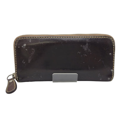 【現状渡し品】【メンズ/レディース】 SAAD サード ROUNDZIP LEATHER WALLET ラウンドジップ レザー ウォレット 財布 サイフ 200-260826-ay-18-izu カラー：ブラウン 万代Net店