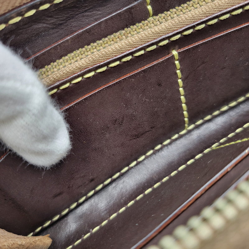 【現状渡し品】【メンズ/レディース】 SAAD サード ROUNDZIP LEATHER WALLET ラウンドジップ レザー ウォレット 財布 サイフ 200-260826-ay-18-izu カラー：ブラウン 万代Net店