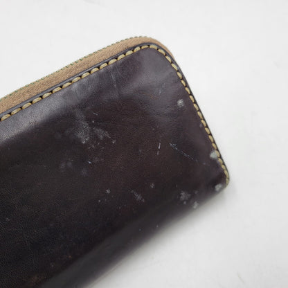 【現状渡し品】【メンズ/レディース】 SAAD サード ROUNDZIP LEATHER WALLET ラウンドジップ レザー ウォレット 財布 サイフ 200-260826-ay-18-izu カラー：ブラウン 万代Net店