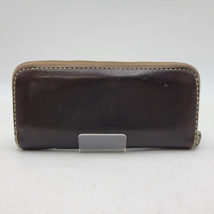 【現状渡し品】【メンズ/レディース】 SAAD サード ROUNDZIP LEATHER WALLET ラウンドジップ レザー ウォレット 財布 サイフ 200-260826-ay-18-izu カラー：ブラウン 万代Net店