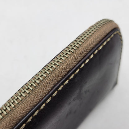 【現状渡し品】【メンズ/レディース】 SAAD サード ROUNDZIP LEATHER WALLET ラウンドジップ レザー ウォレット 財布 サイフ 200-260826-ay-18-izu カラー：ブラウン 万代Net店