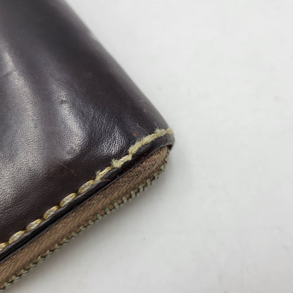 【現状渡し品】【メンズ/レディース】 SAAD サード ROUNDZIP LEATHER WALLET ラウンドジップ レザー ウォレット 財布 サイフ 200-260826-ay-18-izu カラー：ブラウン 万代Net店