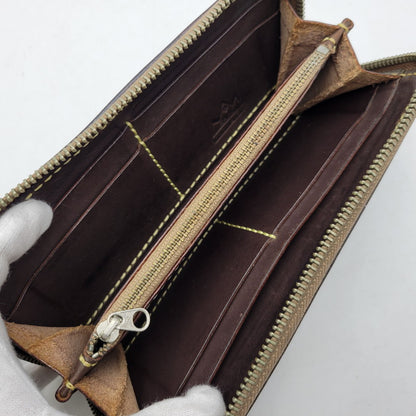 【現状渡し品】【メンズ/レディース】 SAAD サード ROUNDZIP LEATHER WALLET ラウンドジップ レザー ウォレット 財布 サイフ 200-260826-ay-18-izu カラー：ブラウン 万代Net店