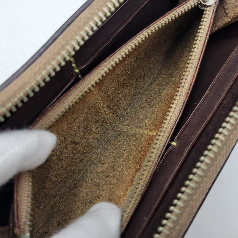 【現状渡し品】【メンズ/レディース】 SAAD サード ROUNDZIP LEATHER WALLET ラウンドジップ レザー ウォレット 財布 サイフ 200-260826-ay-18-izu カラー：ブラウン 万代Net店