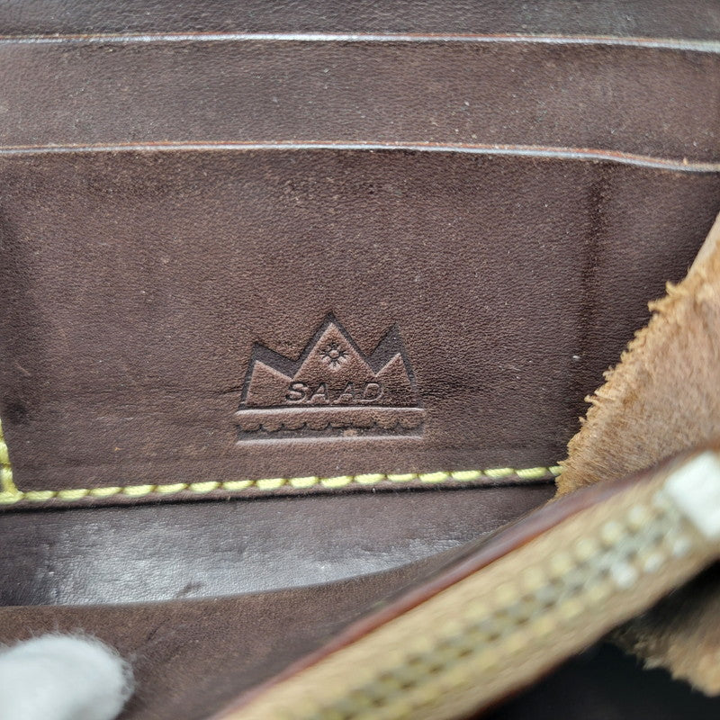 【現状渡し品】【メンズ/レディース】 SAAD サード ROUNDZIP LEATHER WALLET ラウンドジップ レザー ウォレット 財布 サイフ 200-260826-ay-18-izu カラー：ブラウン 万代Net店