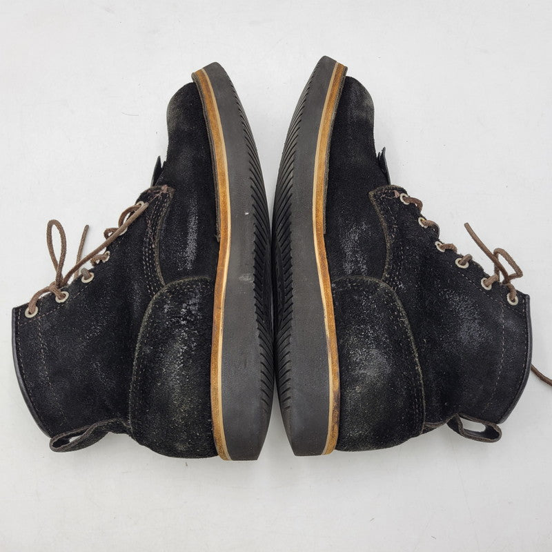 【中古品】【メンズ】 VIBERG BOOT ヴァイバーグブーツ SUEDE LACE UP BOOTS スエード レースアップ ブーツ 靴 164-260817-as-17-izu サイズ：8 カラー：ブラック 万代Net店