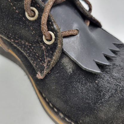 【中古品】【メンズ】 VIBERG BOOT ヴァイバーグブーツ SUEDE LACE UP BOOTS スエード レースアップ ブーツ 靴 164-260817-as-17-izu サイズ：8 カラー：ブラック 万代Net店
