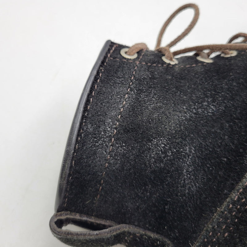 【中古品】【メンズ】 VIBERG BOOT ヴァイバーグブーツ SUEDE LACE UP BOOTS スエード レースアップ ブーツ 靴 164-260817-as-17-izu サイズ：8 カラー：ブラック 万代Net店
