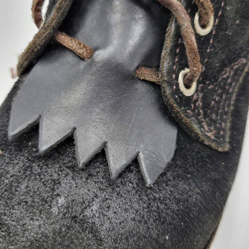 【中古品】【メンズ】 VIBERG BOOT ヴァイバーグブーツ SUEDE LACE UP BOOTS スエード レースアップ ブーツ 靴 164-260817-as-17-izu サイズ：8 カラー：ブラック 万代Net店
