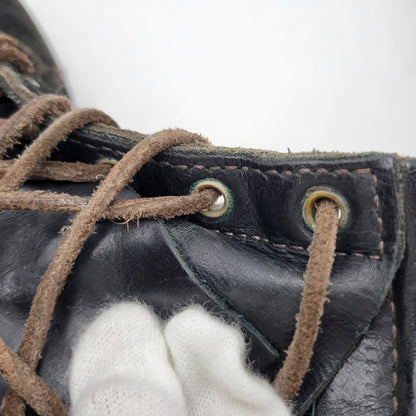 【中古品】【メンズ】 VIBERG BOOT ヴァイバーグブーツ SUEDE LACE UP BOOTS スエード レースアップ ブーツ 靴 164-260817-as-17-izu サイズ：8 カラー：ブラック 万代Net店