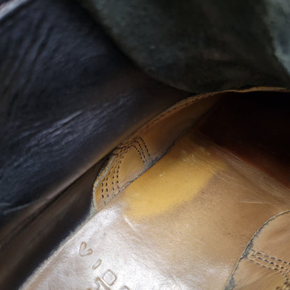 【中古品】【メンズ】 VIBERG BOOT ヴァイバーグブーツ SUEDE LACE UP BOOTS スエード レースアップ ブーツ 靴 164-260817-as-17-izu サイズ：8 カラー：ブラック 万代Net店