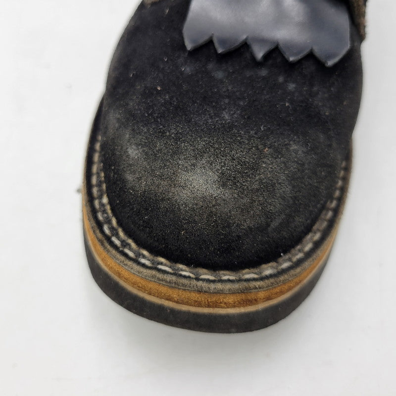 【中古品】【メンズ】 VIBERG BOOT ヴァイバーグブーツ SUEDE LACE UP BOOTS スエード レースアップ ブーツ 靴 164-260817-as-17-izu サイズ：8 カラー：ブラック 万代Net店
