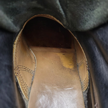 【中古品】【メンズ】 VIBERG BOOT ヴァイバーグブーツ SUEDE LACE UP BOOTS スエード レースアップ ブーツ 靴 164-260817-as-17-izu サイズ：8 カラー：ブラック 万代Net店