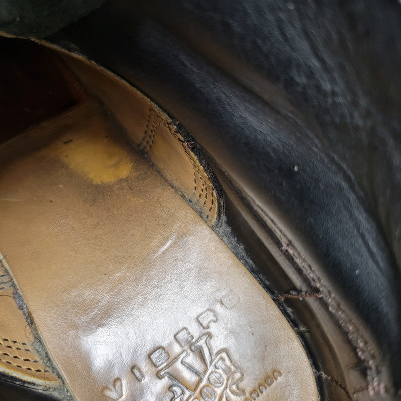 【中古品】【メンズ】 VIBERG BOOT ヴァイバーグブーツ SUEDE LACE UP BOOTS スエード レースアップ ブーツ 靴 164-260817-as-17-izu サイズ：8 カラー：ブラック 万代Net店