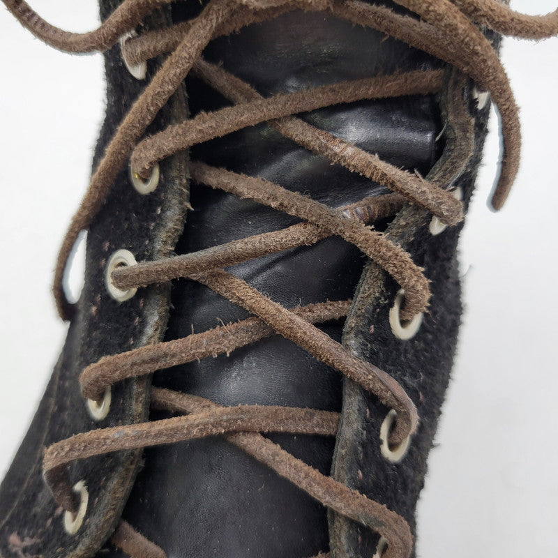 【中古品】【メンズ】 VIBERG BOOT ヴァイバーグブーツ SUEDE LACE UP BOOTS スエード レースアップ ブーツ 靴 164-260817-as-17-izu サイズ：8 カラー：ブラック 万代Net店