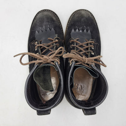 【中古品】【メンズ】 VIBERG BOOT ヴァイバーグブーツ SUEDE LACE UP BOOTS スエード レースアップ ブーツ 靴 164-260817-as-17-izu サイズ：8 カラー：ブラック 万代Net店