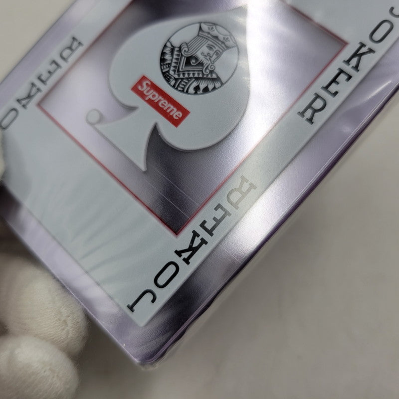 【中古美品】 SUPREME シュプリーム BICYCLER CLEAR PLAYING CARDS バイスクル クリア プレイング カード トランプ 208-260818-cs-14-izu カラー：レッド 万代Net店