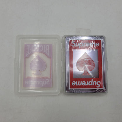 【中古美品】 SUPREME シュプリーム BICYCLER CLEAR PLAYING CARDS バイスクル クリア プレイング カード トランプ 208-260818-cs-14-izu カラー：レッド 万代Net店