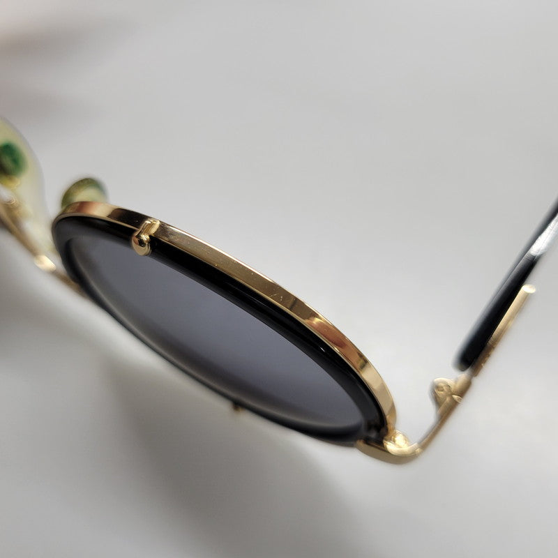 【中古品】【メンズ/レディース】 CAZAL カザール METAL FRAME SUNGLASSES カザール MOD644 メタルフレーム サングラス 203-260817-as-10-izu サイズ：53□12 カラー：ブラック×ゴールド 万代Net店